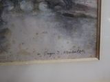 a picture of a painting on the wall of a room