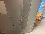 a close up of the back of a laptop computer