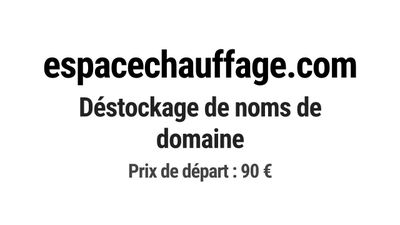 Nom de domaine espacechauffage.