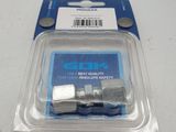 a close up of a plastic package with a screw in it