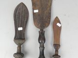 three different types of tools are displayed on a white surface