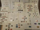 many different types of stamps on a table