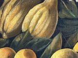 a painting of lemons and oranges on a table
