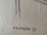 drawing of a street sign with the word raman tf written on it