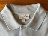 lacoste men ' s light blue polo shirt with lacoste logo on the collar