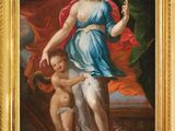 an image of a painting of a woman holding a child