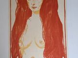 an image of a book with a picture of a woman with long red hair