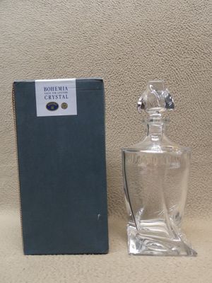 Flacon en cristal de Bohème - Tchécoslovaquie - H.