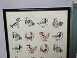 a picture of a picture of birds in a frame