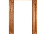 an old wooden frame with a white background