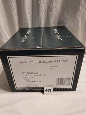 6 bouteillles ALOXE-CORTON 2017 LOUIS LATOUR.
