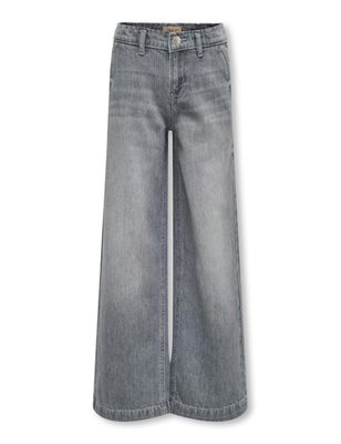 ONLY - Jean KOGCOMET WIDE LEG - Denim gris moyen - Coupe lar…