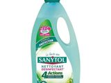 a bottle of sanitiol deterant on a white background
