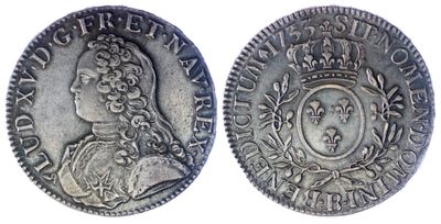 une pièce d'argent représentant une femme