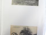 two old photos of a horse drawn carriage and a horse drawn carriage
