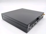 a close up of a black computer case on a white surface