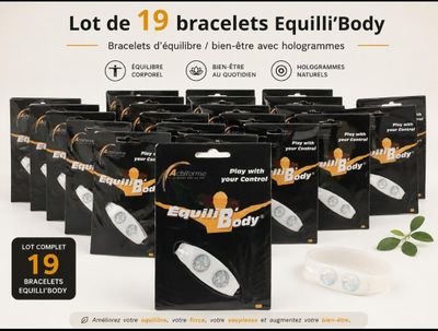 lot de 19 bracelets equilib body