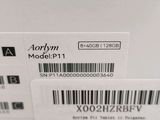 a label on the back of a white refrigerator