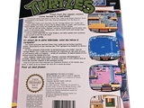 a back cover of a video game called teenage turtles