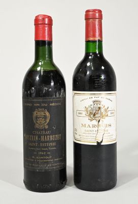 "BORDEAUX - Ensemble de 2 bouteilles composé de : 1 bouteill…