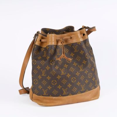 louis vuitton bucket bag monogram canvas and leather