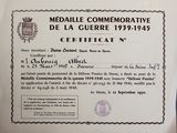 a certificate with a picture of a person on it