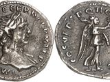 une pièce d'argent portant l'image d'une femme et d'un homme