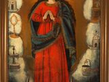 an image of a painting of a woman holding a snake