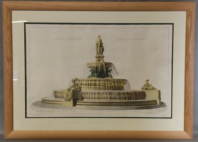 "Fontaine monumentale, destinée à la ville de Bordeaux, Plan… - Photo 1
