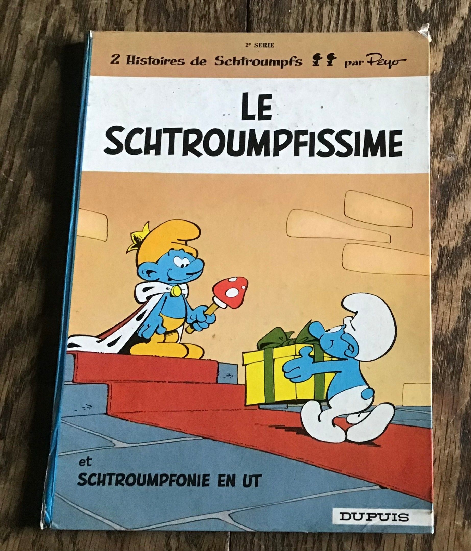 Peyo et Delporte Histoires de Schtroumpfs 2 Le Schtroumpfissime Édition originale 1965 chez Dupuis Bel état