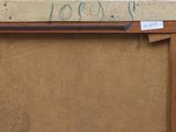 an image of a picture of a painting on a wall with a tag on it