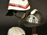 three hats that are sitting on top of each other
