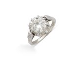 une bague en diamant à une seule pierre, par van cleef