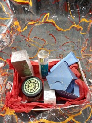 a box with a lot of items inside of it