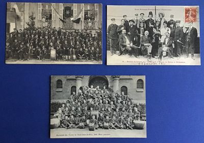 3 CPA Ensembles musicaux concert Argentières, harmonie St Jean de Dieu