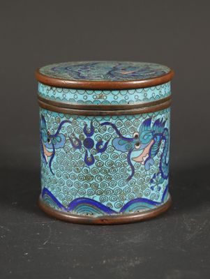 an image of a blue and green box with birds on it