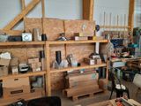 a room filled with lots of boxes and boxes on the shelves