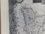 a picture of a map of the united states with a picture of a man on it
