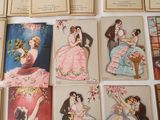 a lot of cards that are on a table