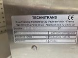a close up of a label on the back of a machine