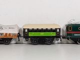 a toy train that is sitting on a table