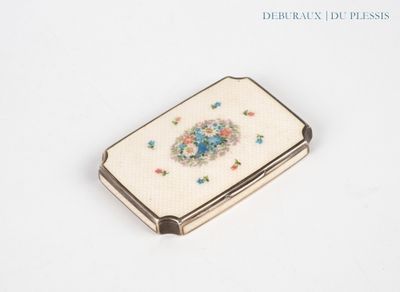 a small card case with a floral design on it