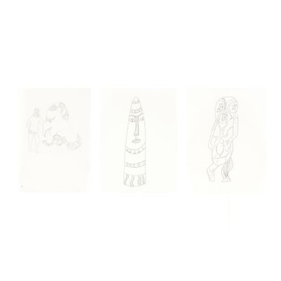 trois dessins représentant un phare, un phare et une tour de phare
