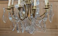 Important lustre "cage" en bronze doré à décor de vannerie, … (photo 3)