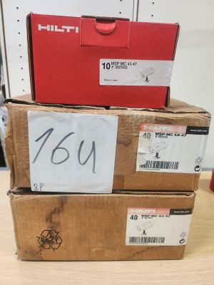 Lot de 8 boîtes de supports Hilti, MSP-MC, 43-47, articles n…
