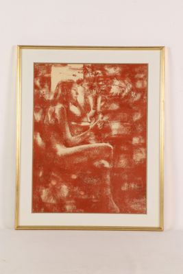 an image of a picture of a woman sitting in a chair