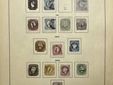 an open book with a bunch of different stamps on it