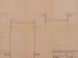 a drawing of a drawing of a building with a plan and elevation
