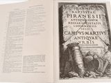 an open book with a picture of a man on it