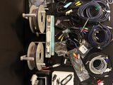 a lot of electronics that are sitting on a table